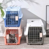고양이 이동장 애견 캐리어 강아지 운반 케이지 산책, 브라운 L사이즈