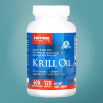 재로우 포뮬라 크릴 오일 120정 오메가3 인지질 아스타잔틴 크릴새우 레드오일 Jarrow Formulas Krill Oil 300mg 120 Softgels, 크릴오일 120정