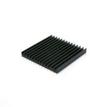 MDO4167 칼라 알루미늄 방열판 쿨러 히트싱크 555506B 4개 검정 (다용도/소형방열판/검정색/히트싱크), 단일옵션