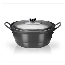 식당 업소용 영업 단체급식용 대형 검정색 찜솥 양은곰솥 채반형 냄비 경질국솥, 검정, 경질국솥  26cm