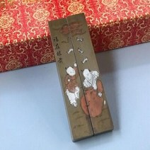 나무문진 황동문진 서진 조각 된 빈티지 중국 서예 작품 회화 무게 스터디 룸 무게, A4