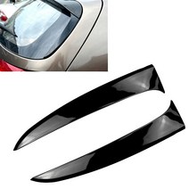 KIA SPORTAGE R 2011-2015 용 차량용품 자동차 뒷 창 사이드 스포일러 커버 트림, Black, 기아