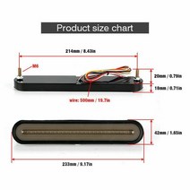 방수 12-24V 트럭 트레일러 LED 미등 2835 SMD 네온 램프 RV 중지 흐르는 방향 지시등 브레이크 후면 미등, 한개옵션0, 한개옵션0