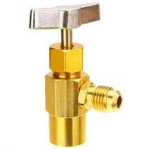 90mm알루미늄 AC R-134a 냉매 탭 디스펜스 1/2 인치 ACME 스레드 조인트 밸브 M16 자동차 에어컨, 한개옵션0