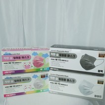[50+50] 총 100매 품질좋은 착한숨 일회용 마스크 대형 소형, 화이트+화이트(대형)
