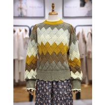 써스데이아일랜드 T218MSW238W 스트라이프 조직 변형 풀오버(1306147)