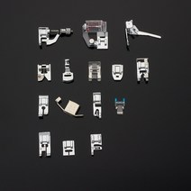 노루발 미싱 공업용 부속 오버록 1115pcs 재봉틀 노루발 피트 키트 상자 형제 가수 janom 재봉틀 발 도구 재봉 액세서리 세트, 15pcs opp bag-C