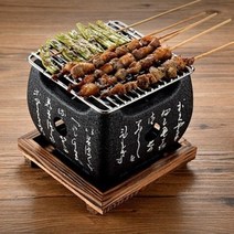 가정용 미니화로 개인화로 꼬치바베큐 그릴 정사각형 12x12cm, 12.2 x 12.2 cm
