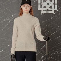 [21FW 닥스 골프 여성]아이보리 캐시미어 하이넥 니트-DNSW1D801I1