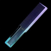 크리닉패드 남자 옆머리 누르기 다운펌 호일워크 다운핏 샴푸대 목받침 전기 도금 이발 미용사 빗 화려한 무지개 빗 휴대용 이발사 미용 도구 미용실 빗 브러쉬, c