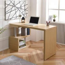 멀티 소형 ㄹ 1600 책상 세트, 색상:메이플