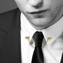 럭셔리 넥타이 카라핀 선물 정장 타이핀 체인 커프스 1-넥타이카라핀-실버 셔츠카라핀 정장카라핀 남자카라핀