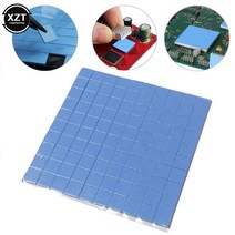 CPU 쿨러 100Pcs/Sheet 전도성 방열판 석고 그리스 붙여 넣기 접착제 컴퓨터 PC 팬 쿨러 실리콘 방열판 GPU, 한개옵션0