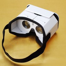 DIY 휴대용 가상 현실 안경 구글 판지 3D 스마트폰용 VR 아이폰 x78 vr용, 01 white