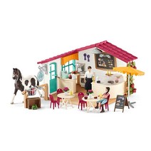 Schleich 승마 클럽 라이더 카페 66피스 놀이 세트 만 5~12세 아동용, Horse Club