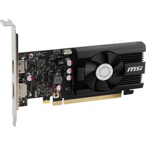 MSI 게이밍 지포스 GT 1030 4GB GDRR4 64비트 HDCP 지원 DirectX 12 DP/HDMI 싱글 팬 OC 그래픽 카드 (GT 1030 4GD4 LP OC)