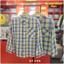 인디고키즈 [2023년 봄신상_오버핏] 신학기&봄맞이 최애아이템! 화사한 봄에 맞게 화사한 컬러로 단정하게 입기 좋은 공용 오버핏 체크 셔츠 IKYC23S01