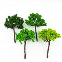 비오스 테라리움 건축모형재료 나무모형 4종 1P, 연두색