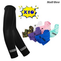 NaOBee 시~~원한 여름 쿨토시 10세트 자외선차단 냉감효과, 랜덤X10