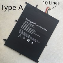 노트북배터리 밧데리 업그레이드 Teclast F6 Plus F7 Pro Ezbook X4 E17 MT133 TH133K TH140A AK14 N14W NB, 03 Type A-10 Lines