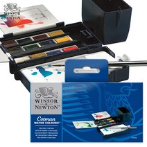 윈저앤뉴튼 코트만 고체물감 필드박스 12색+4종, WI0390639