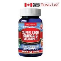 통라이프 슈퍼 오메가3-1300+비타민D-2개월-1병, 1병