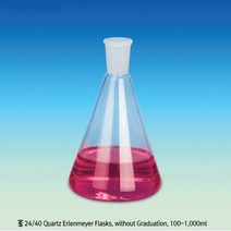 석영 삼각플라스크/세포 배양 화학실험용 유리병 100ml ~ 1000ml, 250 ml