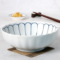 기꾸 면기 대 일본 우동기 덮밥 라면 우동 그릇, 1개