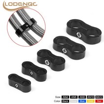 호스 AN4 AN6 AN8 AN10 AN12 브레이드 고무 라인 클램프 알루미늄 알루마이트 분리기 분배기 검정색 파란색, [08] AN6 red, 08 AN6 red