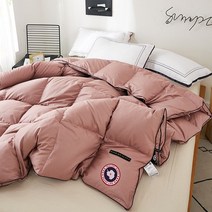 구스이불 오리털 거위털 겨울 호텔이불 다운 흰색 거위 거위 깃털 면 싱글 봄과 40, 220x240cm (약 7) 두껍게, 팥소색 95 구스다운 프레지덴셜 스위트