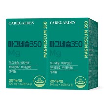 케어가든 마그네슘 350 효능 900mg x 60정 2박스(4개월분), 단품, 단품