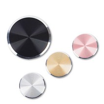 휴대폰 마그네틱 거치대용 메탈 플레이트 자석거치대 CD패턴, 블랙, 1개