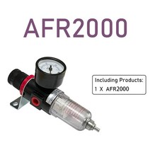 AFR2000 1/4 "공기 압축기 오일 워터 세퍼레이터 필터 레귤레이터 공기 소스 프로세서 수동 배수 장치, 01 AFR2000