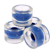 4PCS 마그네틱 70mm 라이트 업 스케이트 보드 휠 미니 크루저 보드 용 프리미엄 조명 휠 야외 롱 보드, PU, 다크 블루