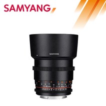 삼양 VDSLR 85mm T1.5 ll 소니 미러리스 DSLR 카메라 영상 촬영 렌즈, 소니E