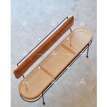 식탁 벤치 의자 거실 감성 인테리어 원목 모던 북유럽 카페 가구 디자인, 등받이 140*52