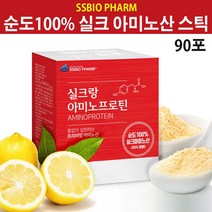 SSBIO PHARM 실크아미노산 식물성단백질 고단백 실크프로틴 실크단백질 누에고치 프로틴 단백질 쉐이크 타우린 아르기닌 보충제 임산부 레몬맛 스틱형, 3개, 30포