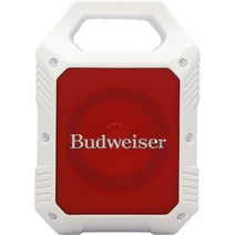 Budweiser 버드 와이저 휴대용 블루투스 무선 스피커 Led 조명 1200mah 충전식 배터리 프리미엄 베이스 및 명확한 음악 제로 왜곡 USB TF 카드와 연결, Budweiser White