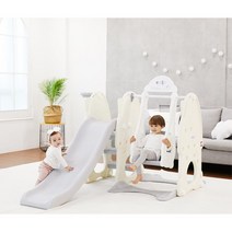 가정용 높이조절 그네n미끄럼틀 4세딸선물 어린이집 집놀이터 육아템, 민트