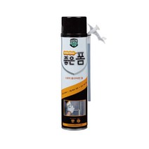 우레탄폼 폴리 우레탄 폼 골드 건타입 일회용 폼크리너 단열 방음, 좋은폼 일회용