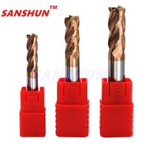 합금 코팅 텅스텐강 밀링 커터 공구 CNC 4 블레이드 가공 Hrc55 엔드밀 탑 키트 머신, [12] 14.0mmx100L