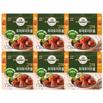 빠른출고 씨제이 고메 토마토 미트볼 147gx6, 6개, 147g