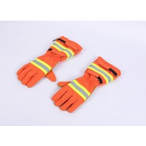 산림소방 산불방지 내화 소방 장목장갑 주황, 단품