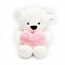 MDF2789 FOOM 누리베어하트 인형 미니 35cm 핑크 1P ()