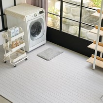 자취생활연구소 촘촘한 조립식 베란다 테라스 바닥 마루 데크 타일 바닥재 [4ea/ 9ea+ 보조블럭 12ea/ 18ea + 보조블럭 24ea], 그레이