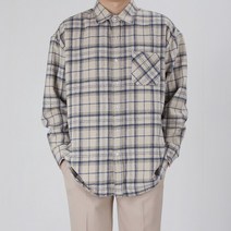 오버핏 마일드 울 체크 남방 (2color)