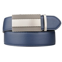 새로운 고급 남성 자동 합금 버클 남성 가죽 골프 플러스 크기 130 m