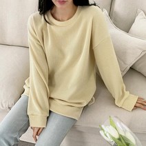 마롱패션 파스텔톤 컬러 니트 라운드넥 아이보리