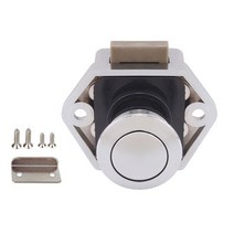 견인볼 견인장치 고리 캠핑카 푸시 잠금 장치 직경 20mm RV 캐러밴 보트 서랍 래치 버튼 가구 하드, 02 Grey