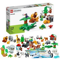 [레고]에듀케이션 듀플로 동물세트45029 펭귄 사자 조립카드 동물농장